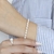 Pulseira Pérolas e Bolinhas com Fecho em Prata 20cm