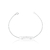 Pulseira de Prata Plaquinha Esperança 18cm