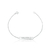 Pulseira de Prata Plaquinha da Felicidade II 17cm