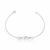 Pulseira de Prata Girl Power Plaquinha 18cm: Força Feminina