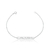 Pulseira de Prata Plaquinha da Prosperidade 18cm