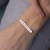 Pulseira de Prata Plaquinha da Prosperidade 18cm