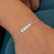 Pulseira de Prata Plaquinha Saúde 18cm