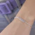 Pulseira de Prata Plaquinha Sorte 18cm
