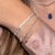Pulseira de Prata Cinco Fios Trançados 18cm - Jana Taffarel