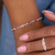 Pulseira de Prata 18cm: Luz Rosa para Ocasiões Especiais