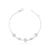 Pulseira de Prata Boreal e Zircônia Rosa 19cm: Elegância Brilhante