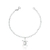 Pulseira de Prata Elo Longo Sofisticado e Tartaruga 18cm