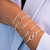 Pulseira de Prata Elo Cartier 19cm: Unissex para Estilo Moderno