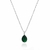 Colar de Prata Gota Zircônia 14mm 45cm - loja online