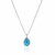 Colar de Prata Gota Zircônia 14mm 45cm - comprar online
