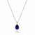 Colar de Prata Gota Zircônia 14mm 45cm - comprar online