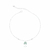 Tornozeleira Trevo Verde Cravejado com Pontos de Luz 22cm