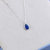 Colar de Prata Gota Zircônia 14mm 45cm - loja online