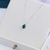 Colar de Prata Gota Zircônia 14mm 45cm - comprar online