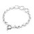 Pulsera Rolo con Bruce plata 925