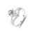 Anillo Plata 925 con cristal engarzado