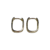 Aro argolla con strass - Acero Dorado 9468 - comprar online