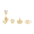 Set aritos Disney - Laminado en Oro (Importado)