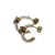 Aro Hoop White Love - Laminado en Oro (Importado) - comprar online