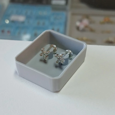 Abridores flor - Plata 925 1108