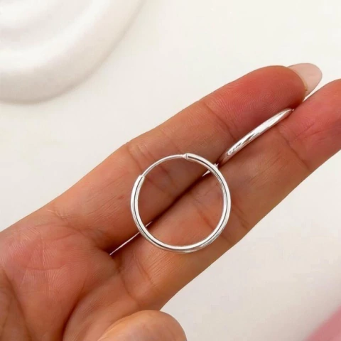 Argollas 20mm Acero Blanco BA5151