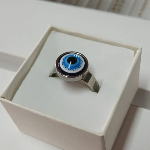 Anillo Ojo Turco - Acero Quirúrgico 1409