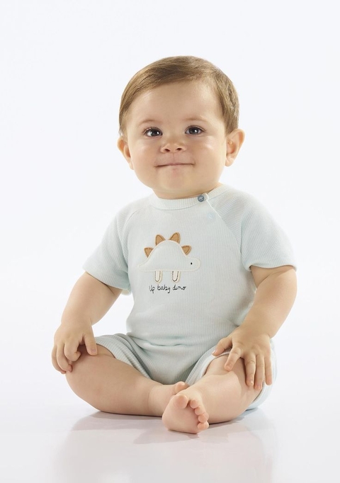 MACAQUINHO MASCULINO EM SUEDINE DINOSSAURO