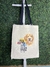 Bolsa de Algodão Ecológica Alça Preta 32X38cm - Golden Club RJ