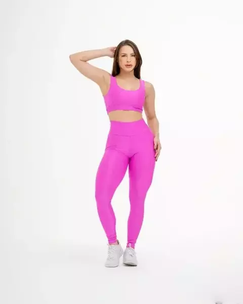 Conjunto Legging canelado acetinado Sandriny - comprar online