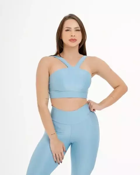 Conjunto Legging canelado acetinado Lili - comprar online