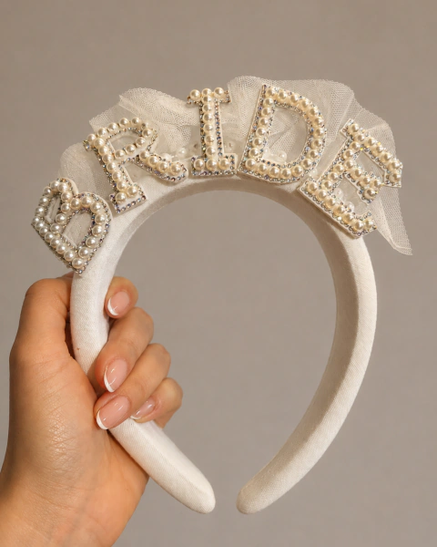 Vincha BRIDE con tul