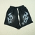 Hellstar Flame Shorts - Black/Blue