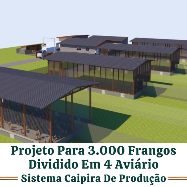 Projeto Personalizado Completo De Aviario Para 3000 Frango - comprar online