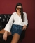Camisa Branca Manga Longa