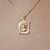 Colar religioso com pingente espirito santo retangular - comprar online
