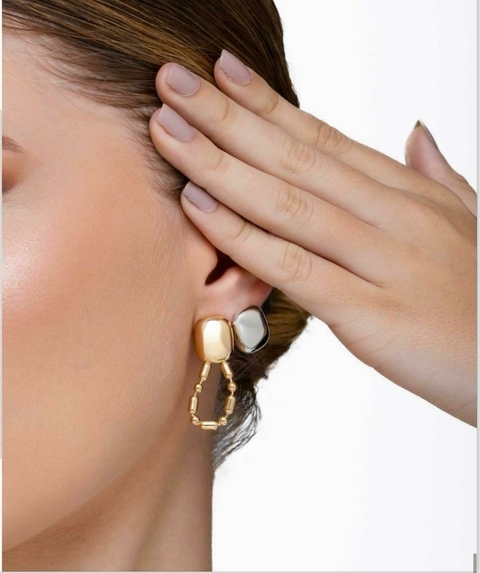 Brinco da orgânica no banho de ouro 18k (compre 1 e leve 2)