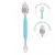 Colher 2 em 1 Raspa Frutinha Azul Buba - comprar online