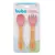 Kit Talheres Silicone e Bambu Rosa Buba - comprar online