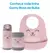 Pratinho em Silicone com Ventosa Rosa
