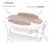 Banheira Para Bebê Premium Galzerano Sand Cor Marrom Liso na internet