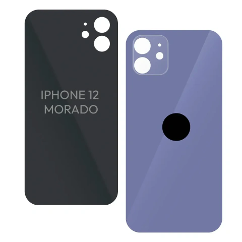 TAPA TRASERA IPHONE 12 COLOR MORADA