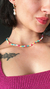 Colar NEBULOSA - Choker de pedras naturais coloridas na internet