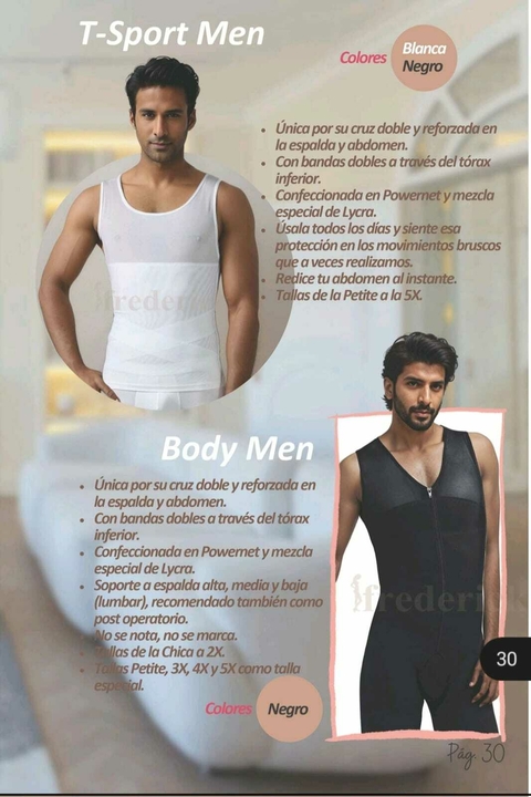 BODY SUPORT PARA CABALLERO