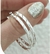 Argollas acero blanco