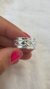 Anillo acero blanco