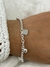 Pulsera multidijes corazones y bolitas 19 cm