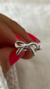 Anillo acero blanco