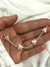 Pulsera con dijes mariposas rosas 19 cm