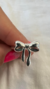 Anillo acero blanco